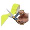 Westcott 8 in. Long x 3.25 in. Cut Length Non-Stick Titanium Bonded Scissors - Crane-Style Gray/Yellow Handle